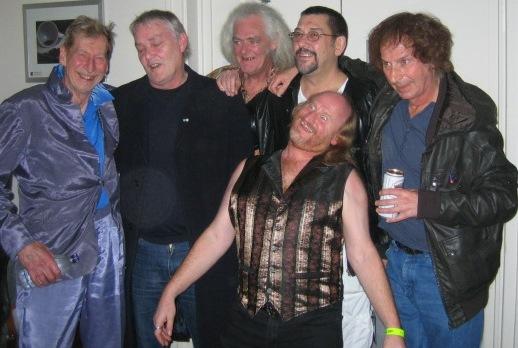 Back stage at Burney Bubbles Memorial Bebefit Concert 2009