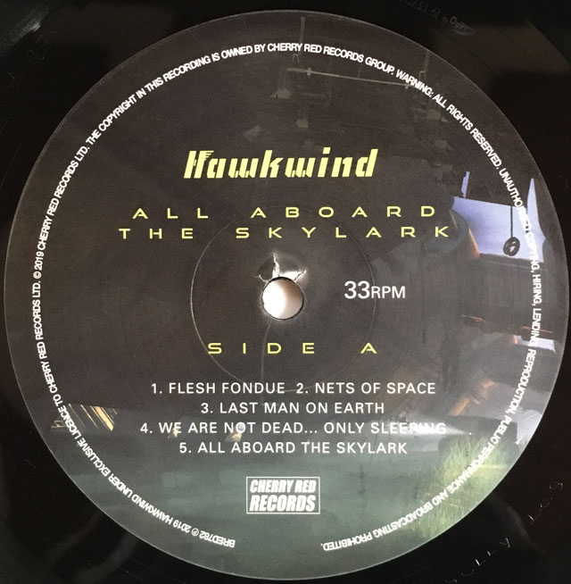 Hawkwind / All Aboard The Skylark label