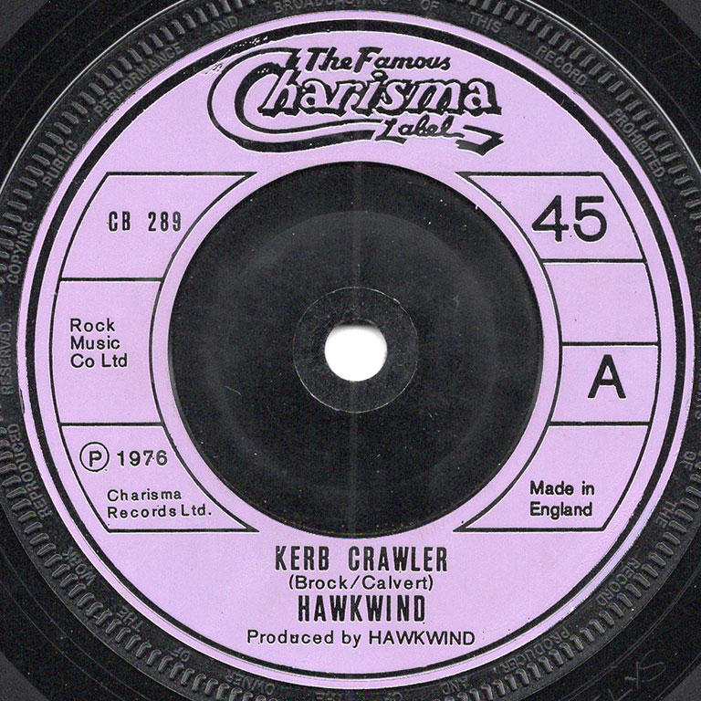 Hawkiwnd / Kerb Crawler 7inch vinyl reissue