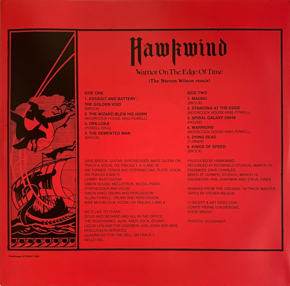 Hawkwind / WARRIOR ON THE EDGE OF TIME (Steven Wilson Remix) VINYL