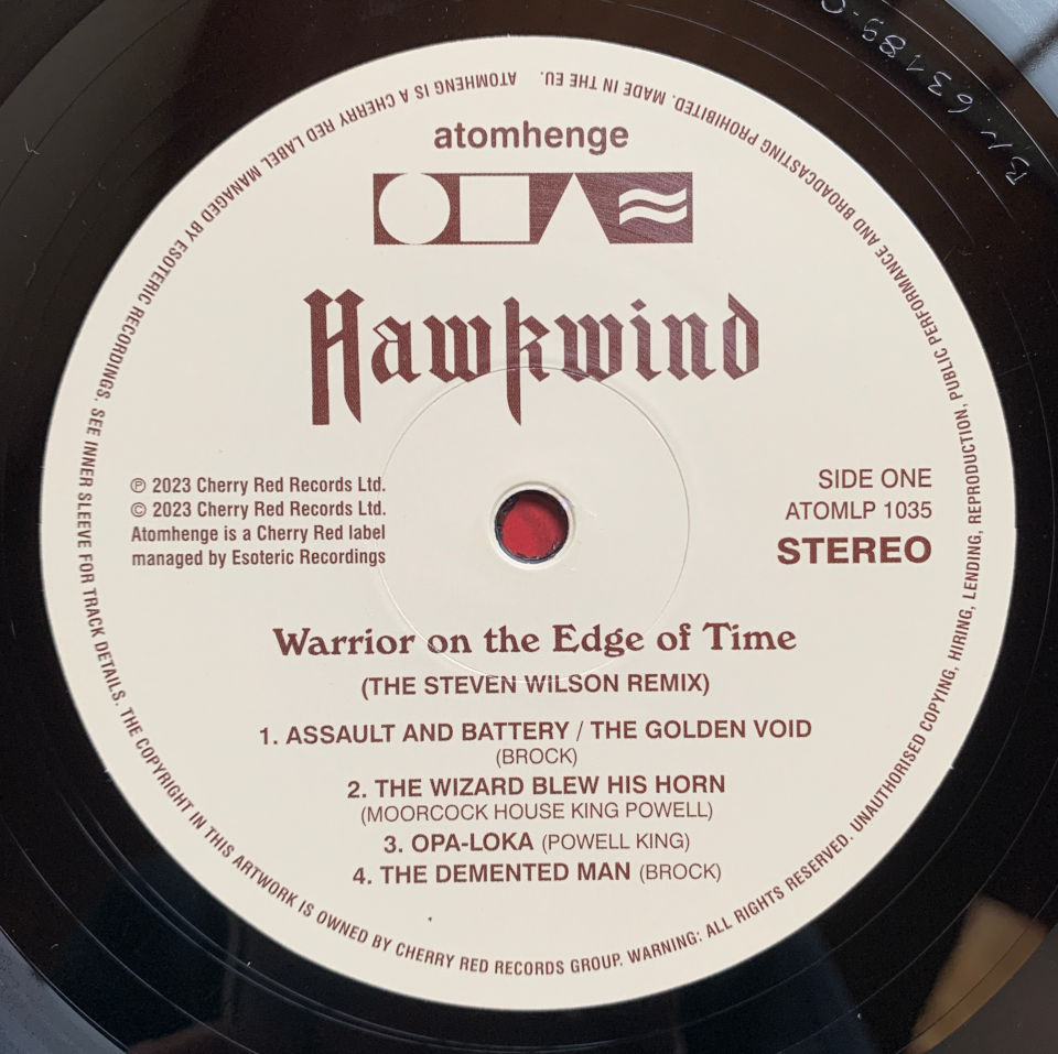 Hawkwind / WARRIOR ON THE EDGE OF TIME (Steven Wilson Remix) VINYL