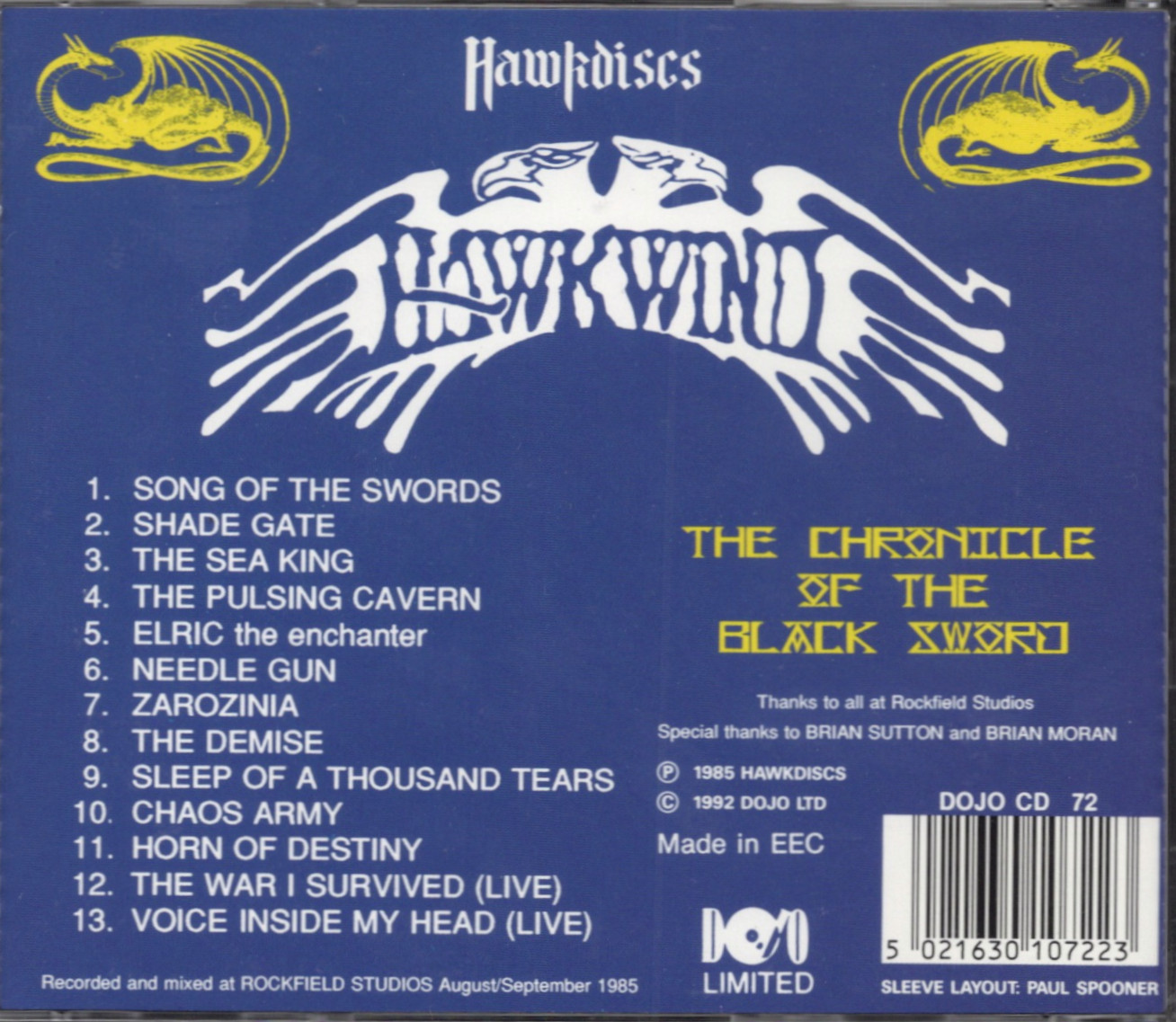HAWKWIND / THE CHRONICLE OF THE BLACK SWORD