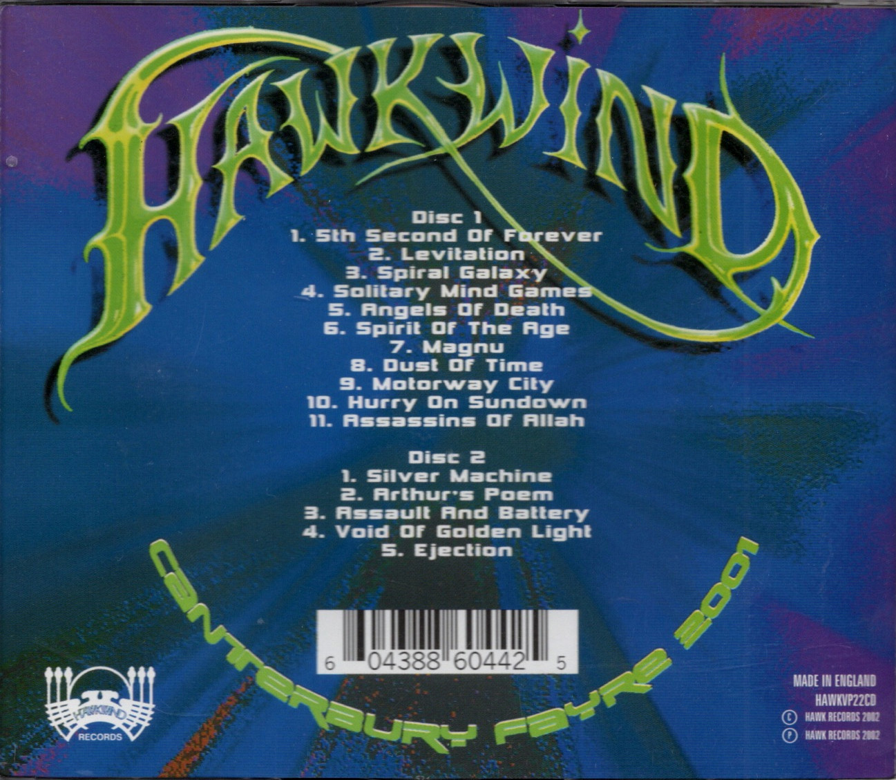 HAWKWIND / CANTERBURY FAYRE 2001