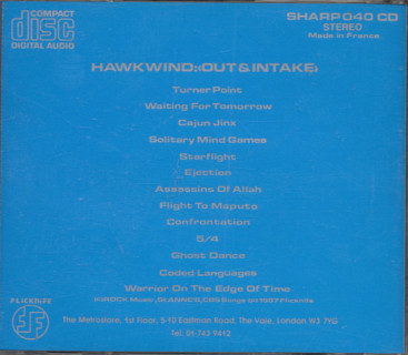 Hawkwind Out And Intake